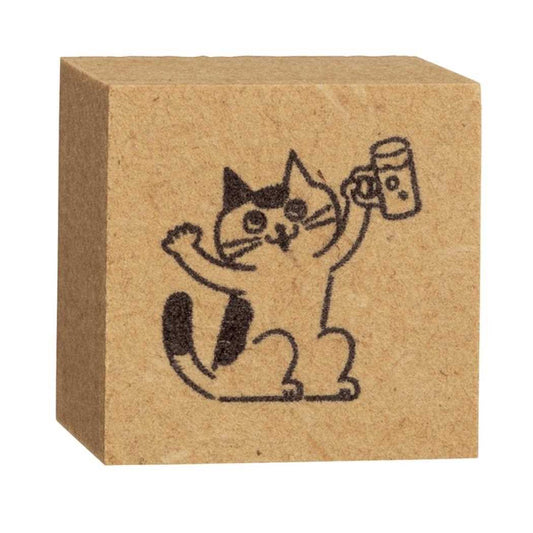 お猫ライフスタンプ ハンコ 飲み会 デコレ ラッピング プレゼント デコレーション メール便可