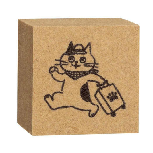 お猫ライフスタンプ ハンコ 旅行 デコレ ラッピング プレゼント デコレーション メール便可