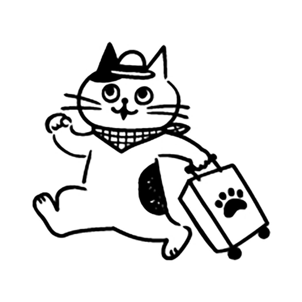 お猫ライフスタンプ ハンコ 旅行 デコレ ラッピング プレゼント デコレーション メール便可