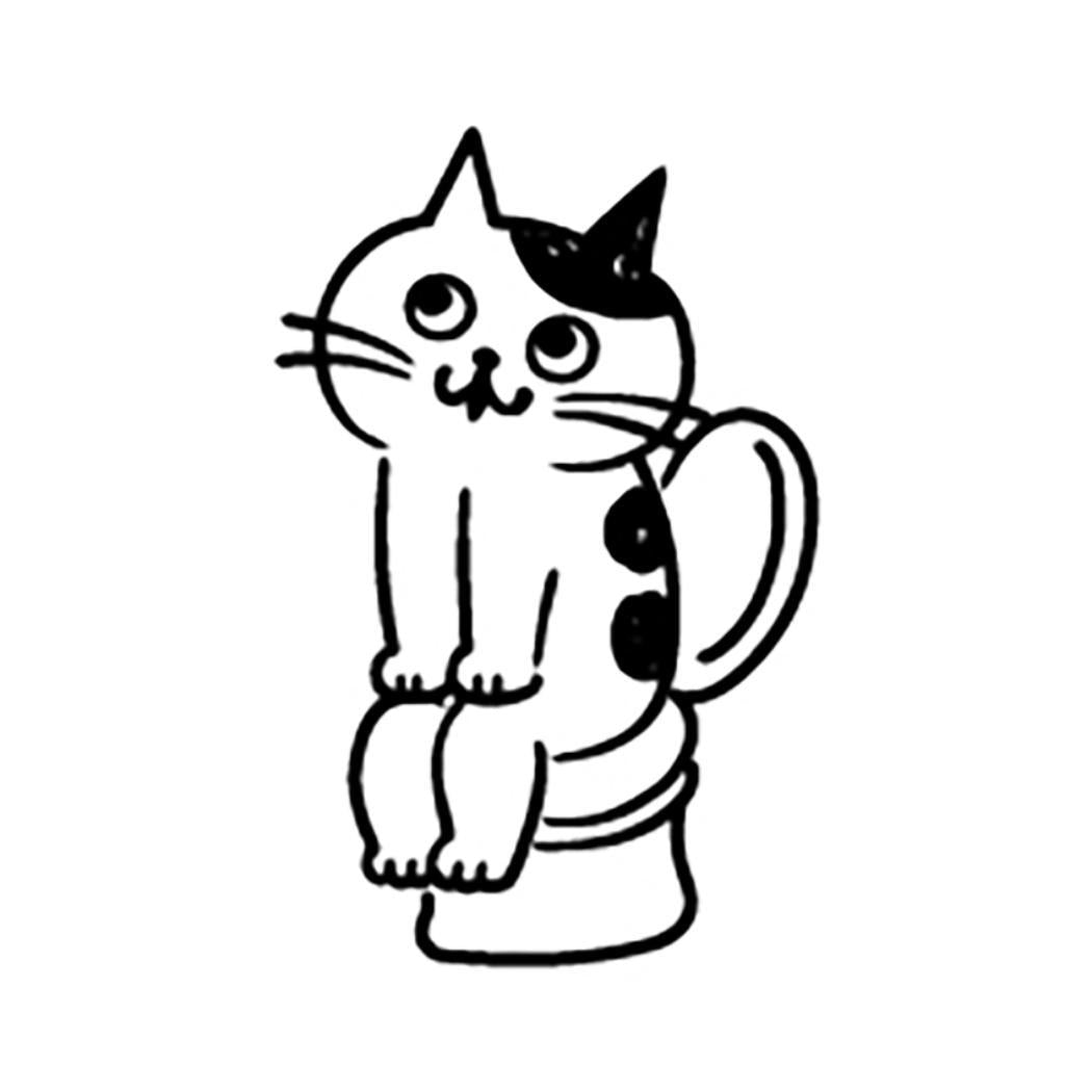 お猫ライフスタンプ ハンコ お通じ デコレ ラッピング プレゼント デコレーション メール便可