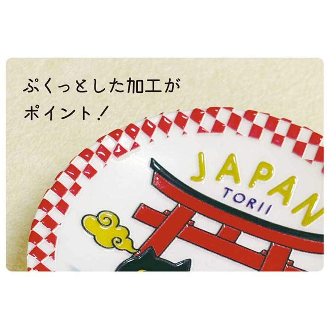磁石 おみやげお皿マグネット 鳥居 デコレ