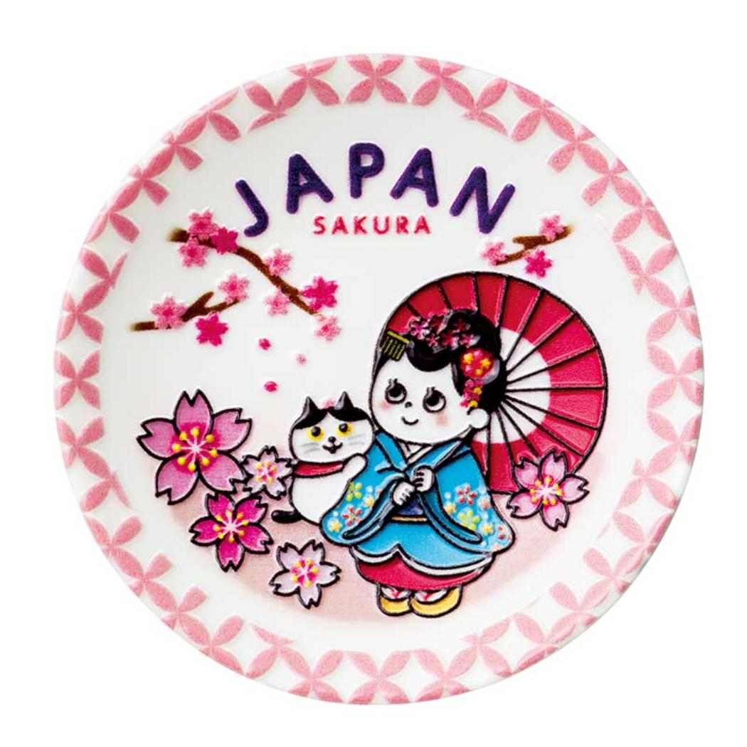 磁石 おみやげお皿マグネット 舞妓 デコレ