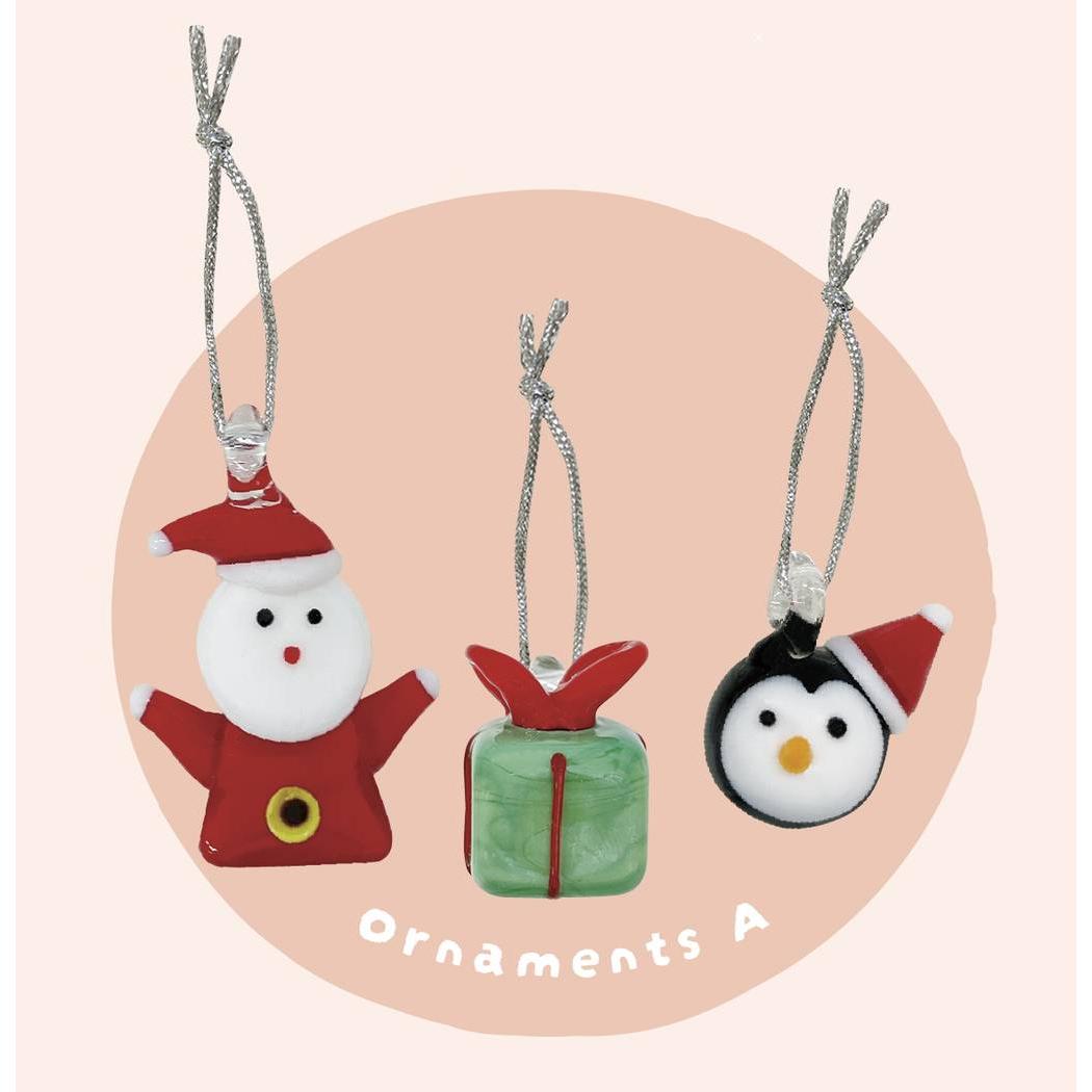 クリスマス 飾り ミニガラスオーナメントセット ornaments A デコレ