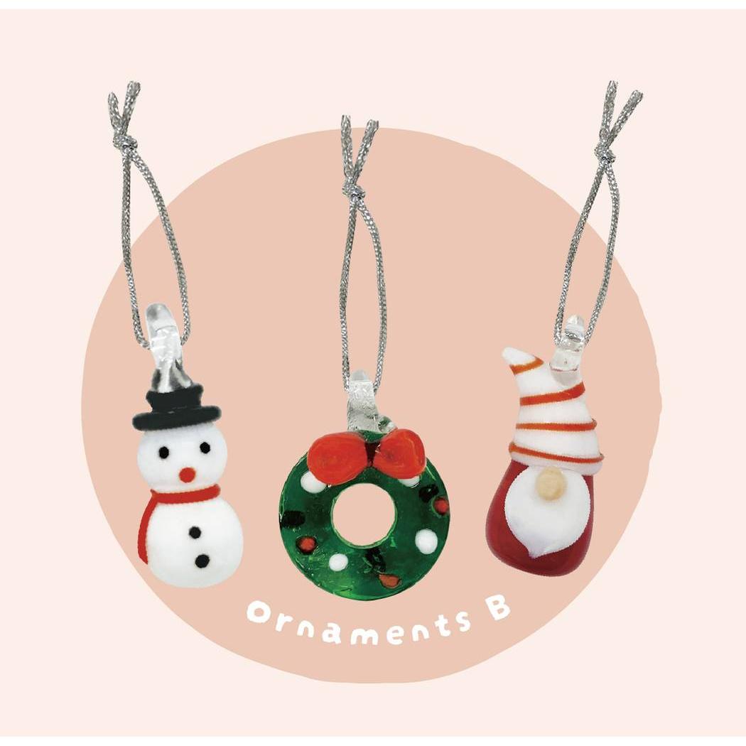 クリスマス 飾り ミニガラスオーナメントセット ornaments B デコレ