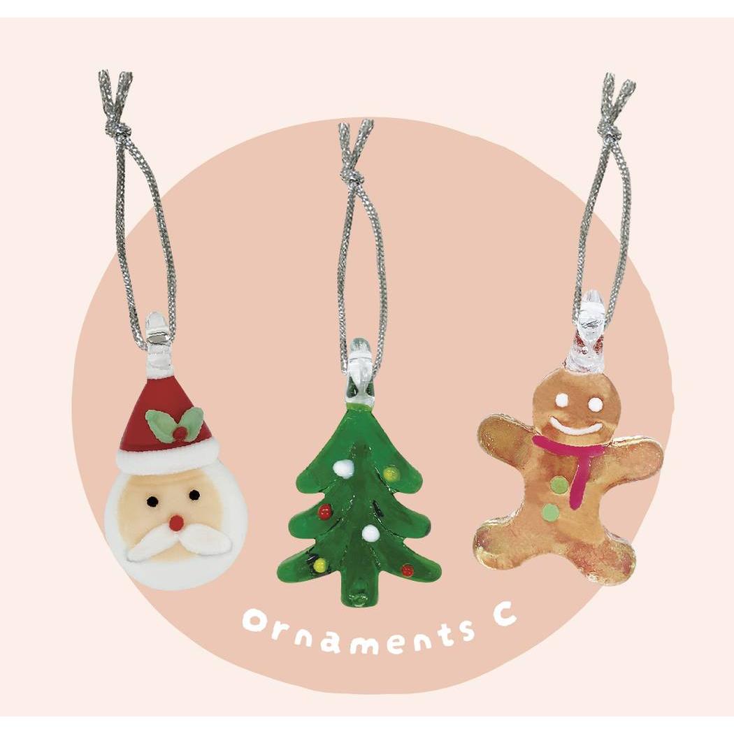 クリスマス 飾り ミニガラスオーナメントセット ornaments C デコレ