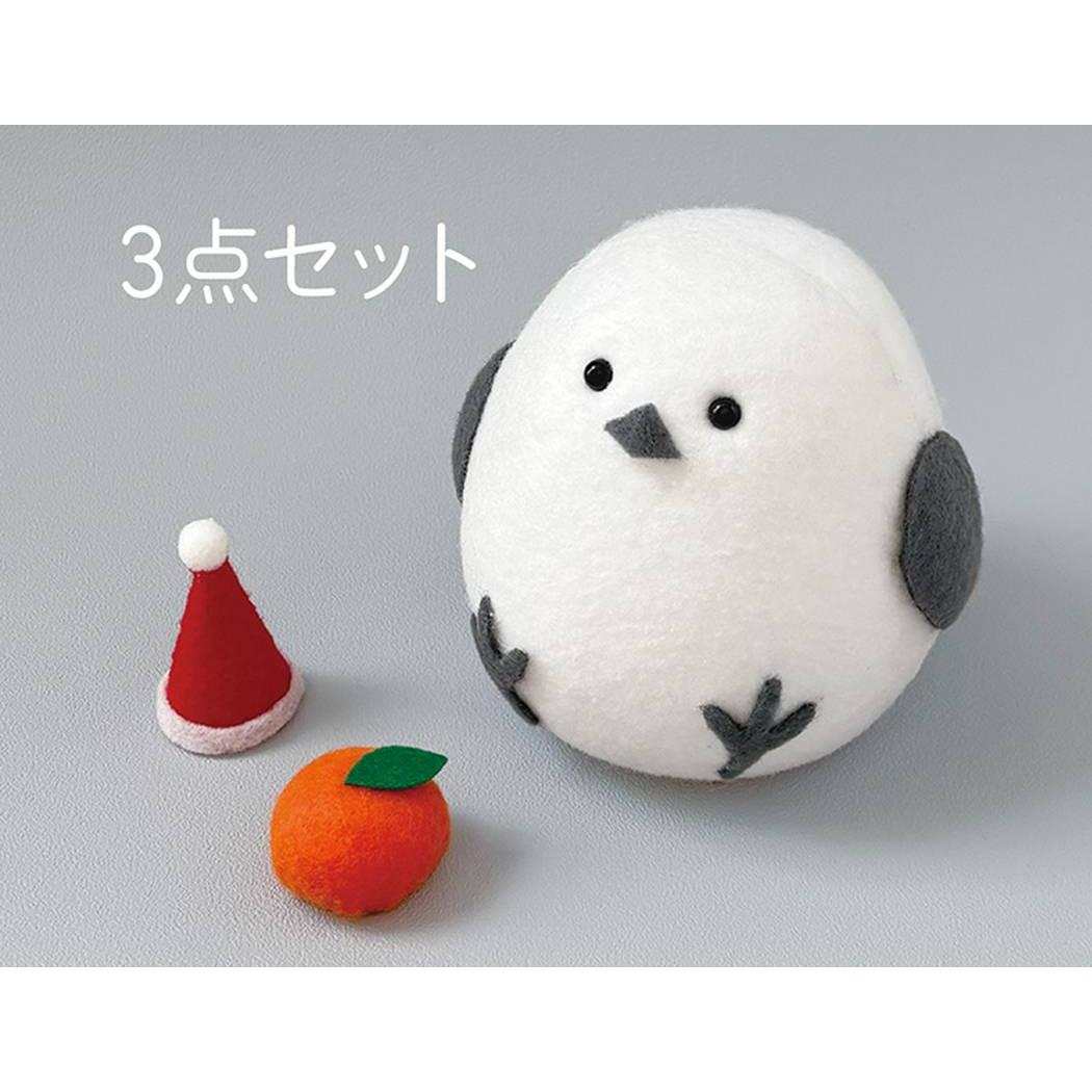 クリスマス 照明 シマエナガのフェルトランプ デコレ