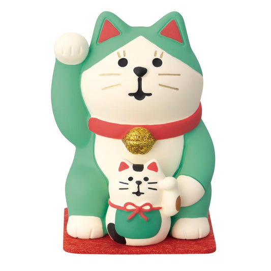 concombre FUKU 福 MONO マスコット 開運カラー招き猫 緑 平穏無事 デコレ インテリア かわいい グッズ シネマコレクション