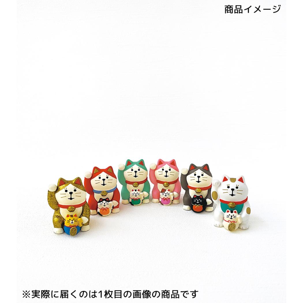 concombre FUKU 福 MONO マスコット 開運カラー招き猫 緑 平穏無事 デコレ インテリア かわいい グッズ シネマコレクション