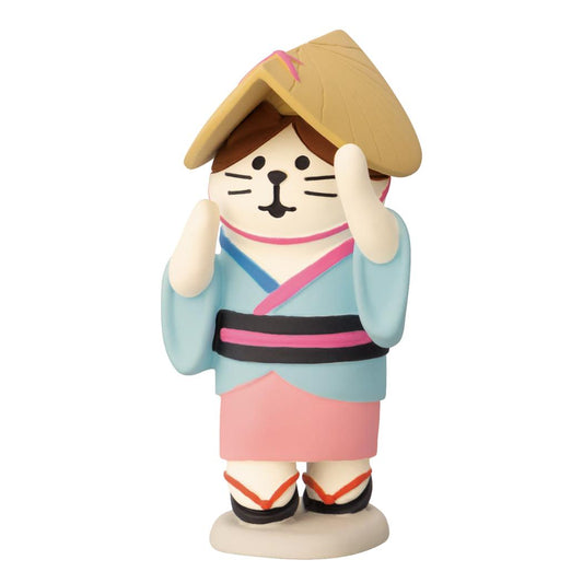 concombre お祭りにゃんこ マスコット 阿波踊り猫 女踊り デコレ インテリア かわいい グッズ シネマコレクション