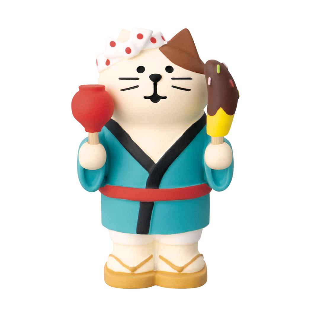 concombre お祭りにゃんこ マスコット お祭り満喫猫 デコレ インテリア かわいい グッズ メール便可 シネマコレクション