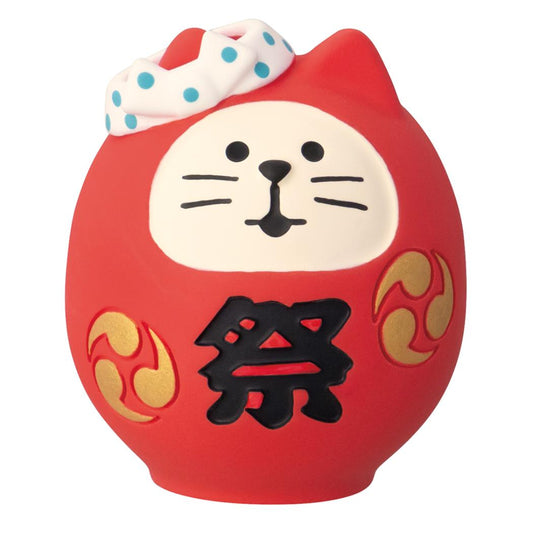 concombre お祭りにゃんこ マスコット お祭り猫だるま デコレ インテリア かわいい グッズ シネマコレクション