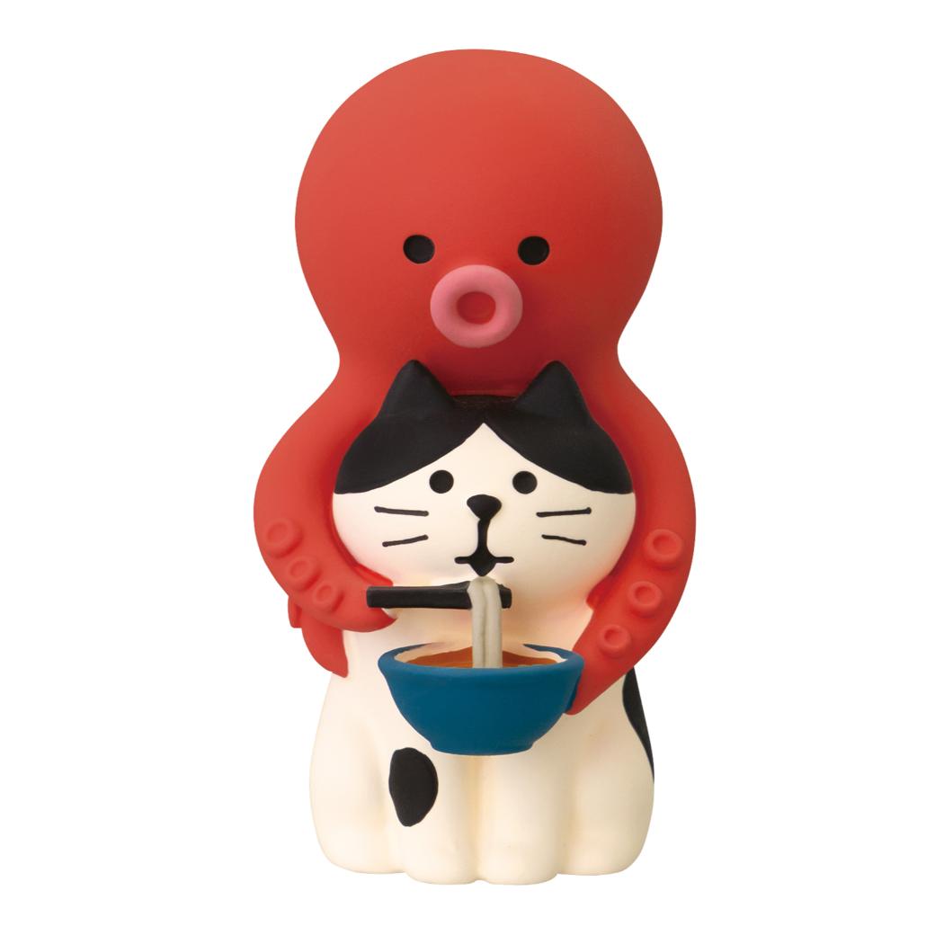 concombre マスコット 猫に親切な蛸 デコレ インテリア かわいい グッズ シネマコレクション