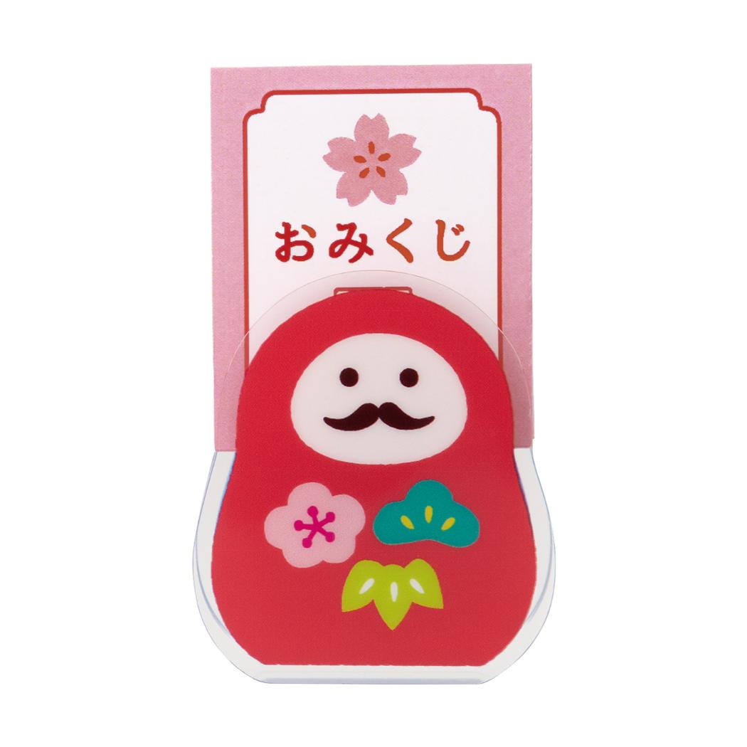 おみくじクリップ クリップ 松竹梅だるま デコレ お正月 かわいい メール便可