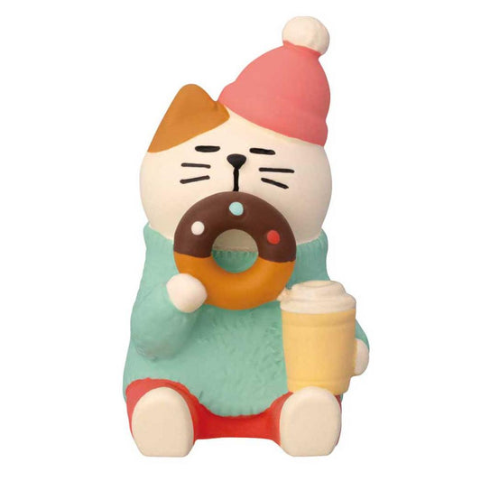 しあわせドーナツ猫 マスコット concombre デコレ インテリア かわいい メール便可