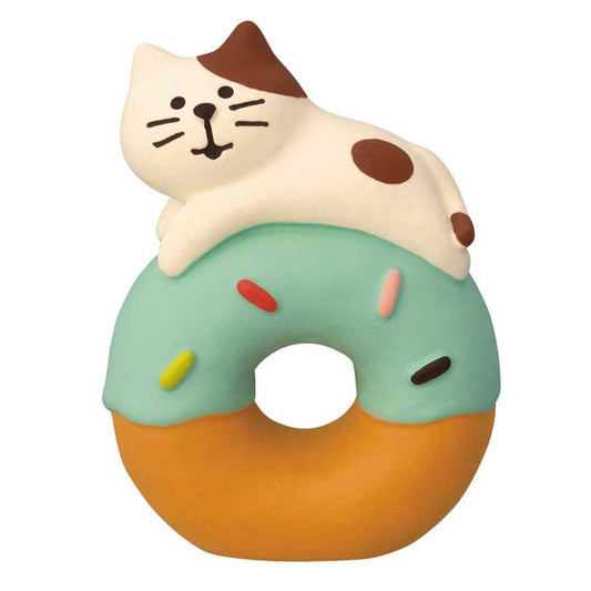 うきうきドーナツ マスコット concombre ちびねこ デコレ インテリア かわいい メール便可