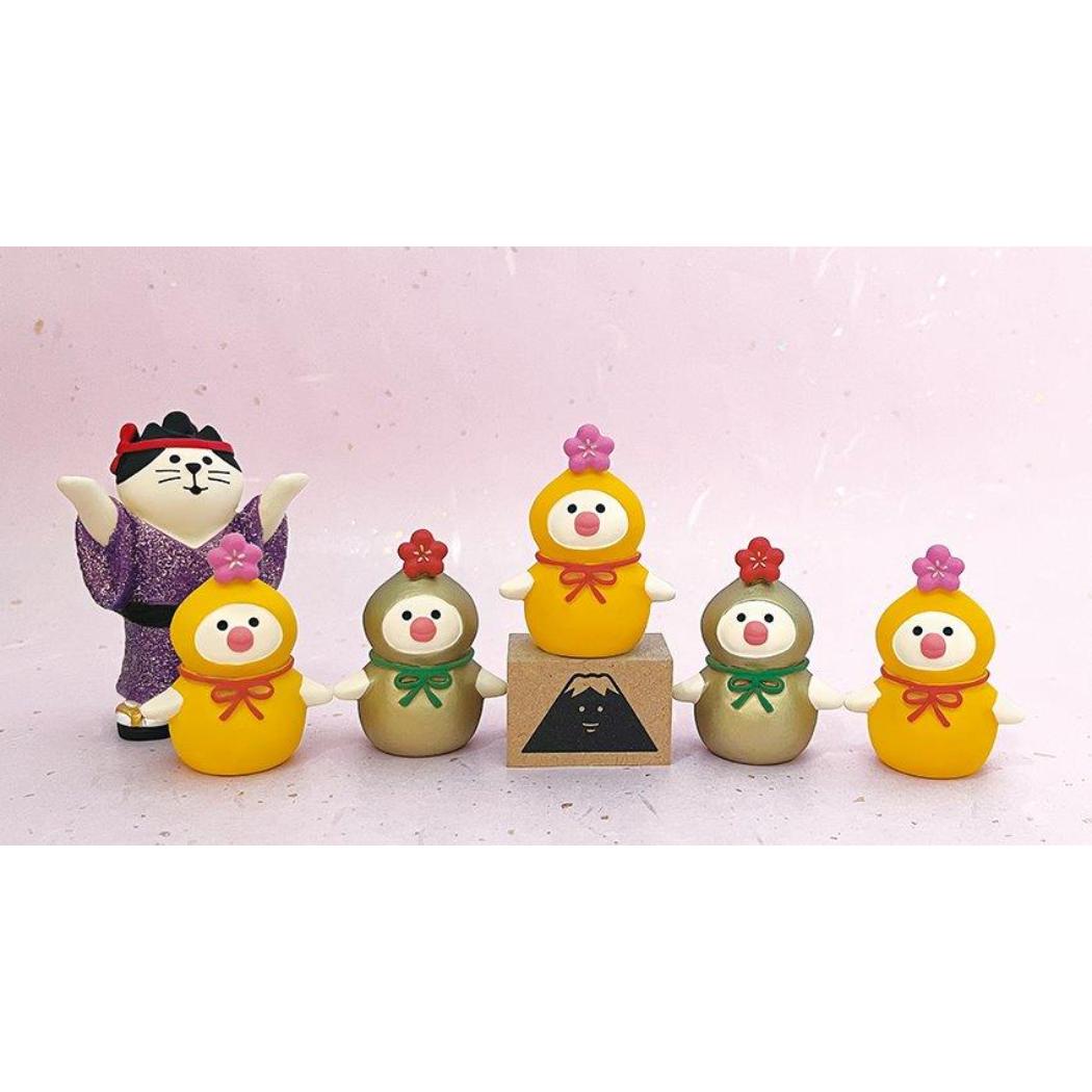 ひょうたん文鳥 マスコット concombre 福寄せカーニバル デコレ かわいい インテリア