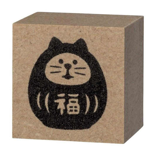 FUKUMONOはんこ スタンプ 福猫だるま デコレ かわいい お正月 メール便可