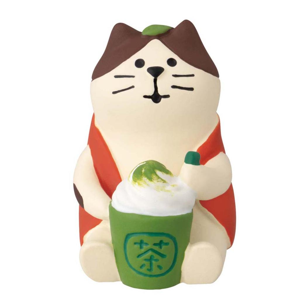 concombre お茶でいっぷく福茶園 マスコット 抹茶ラテ猫 デコレ インテリア かわいい グッズ シネマコレクション