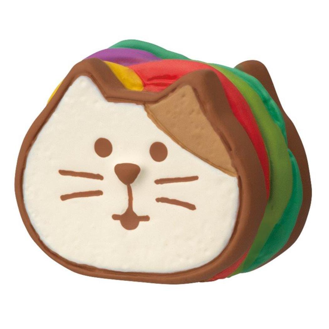 ねこパンサンド マスコット concombre やまねこベーカリー まったりパンまつり 野菜 デコレ プレゼント インテリア かわいい メール便可
