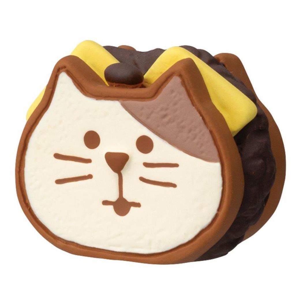 ねこパンサンド マスコット concombre やまねこベーカリー まったりパンまつり あんバター デコレ プレゼント インテリア かわいい メール便可