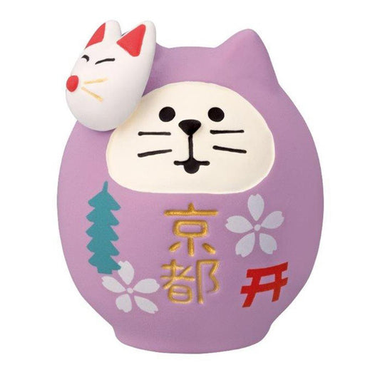 ご当地猫だるま マスコット 京都 デコレ インテリア かわいい