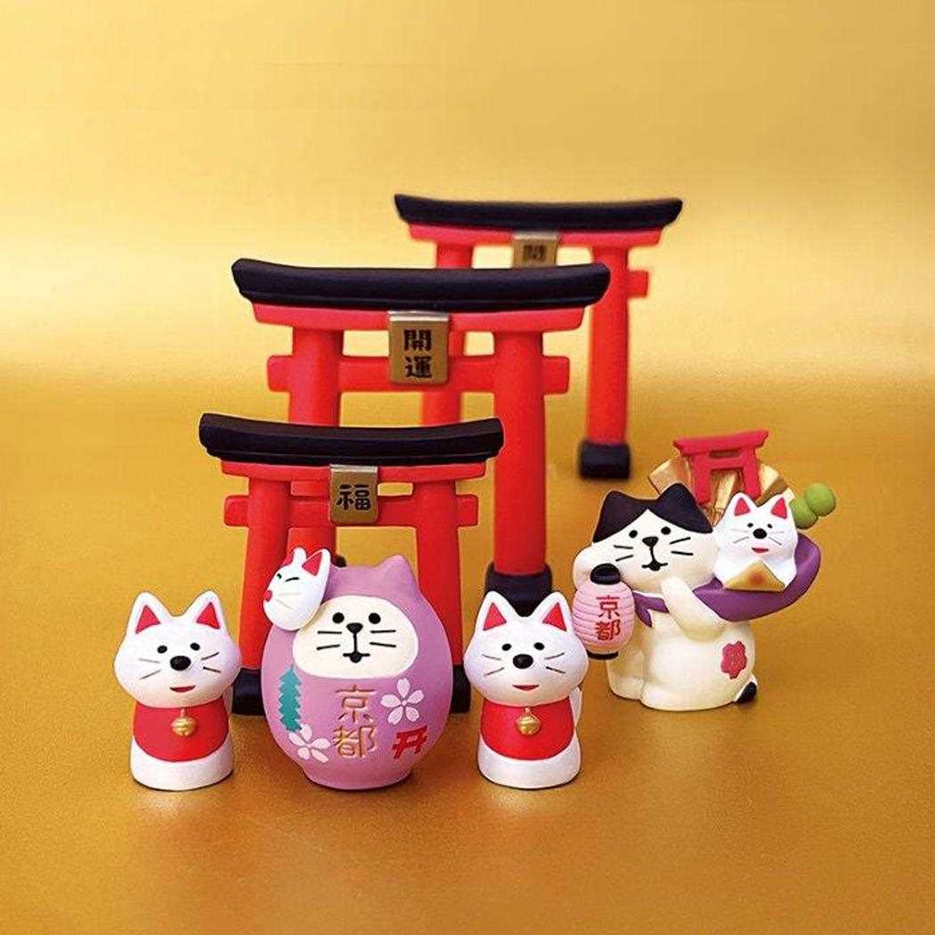 ご当地猫だるま マスコット 京都 デコレ インテリア かわいい