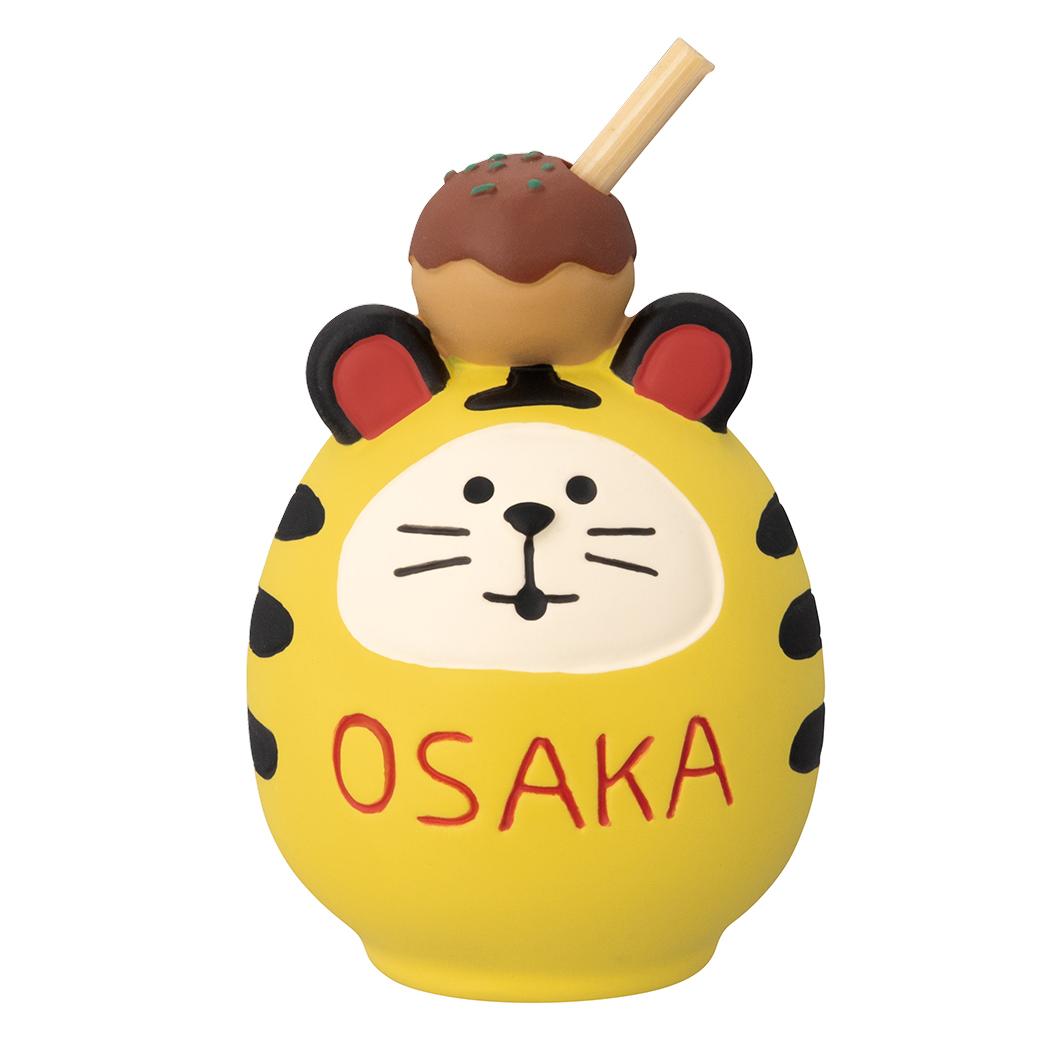 ご当地だるま 大阪 マスコット concombre たこ焼き デコレ インテリア かわいい プレゼント