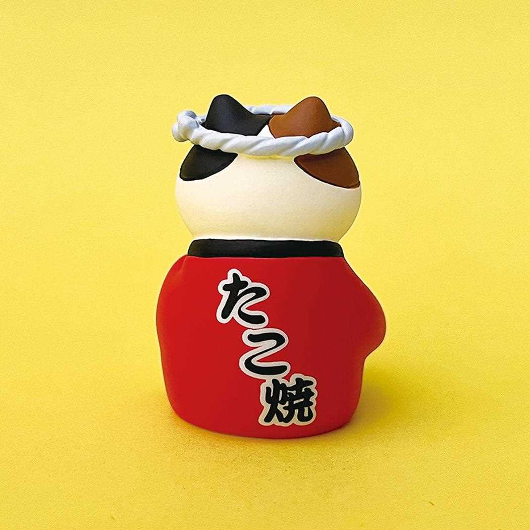 たこ焼きLOVE猫 マスコット concombre デコレ インテリア かわいい プレゼント