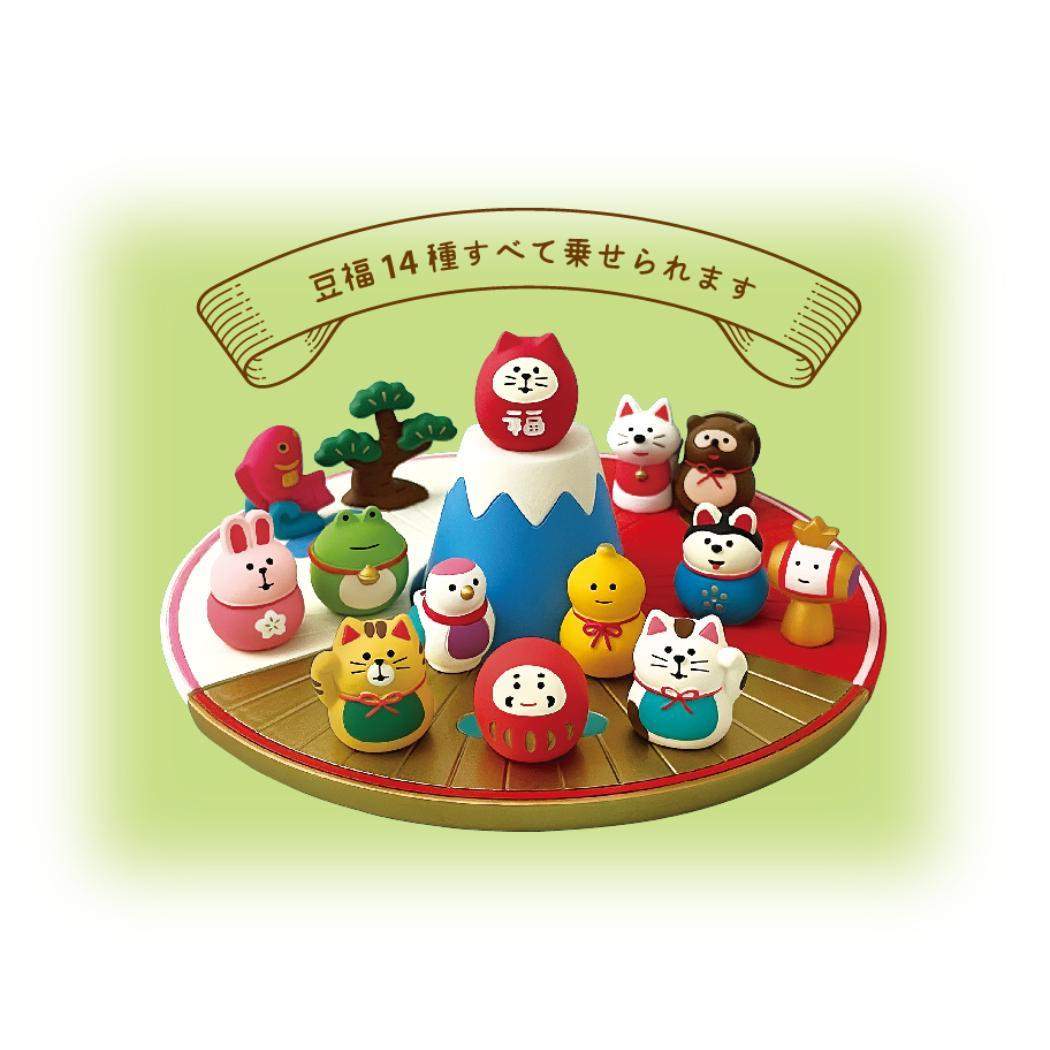 扇の台座 マスコット FUKU 福 MONO concombre デコレ インテリア かわいい メール便可