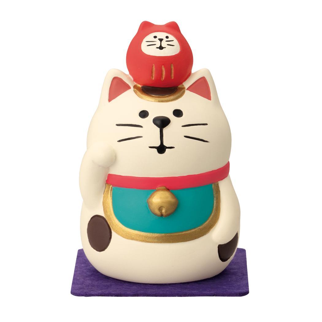 FUKU 福 MONO concombre マスコット のせのせ招き猫 ぶち デコレ インテリア かわいい グッズ シネマコレクション