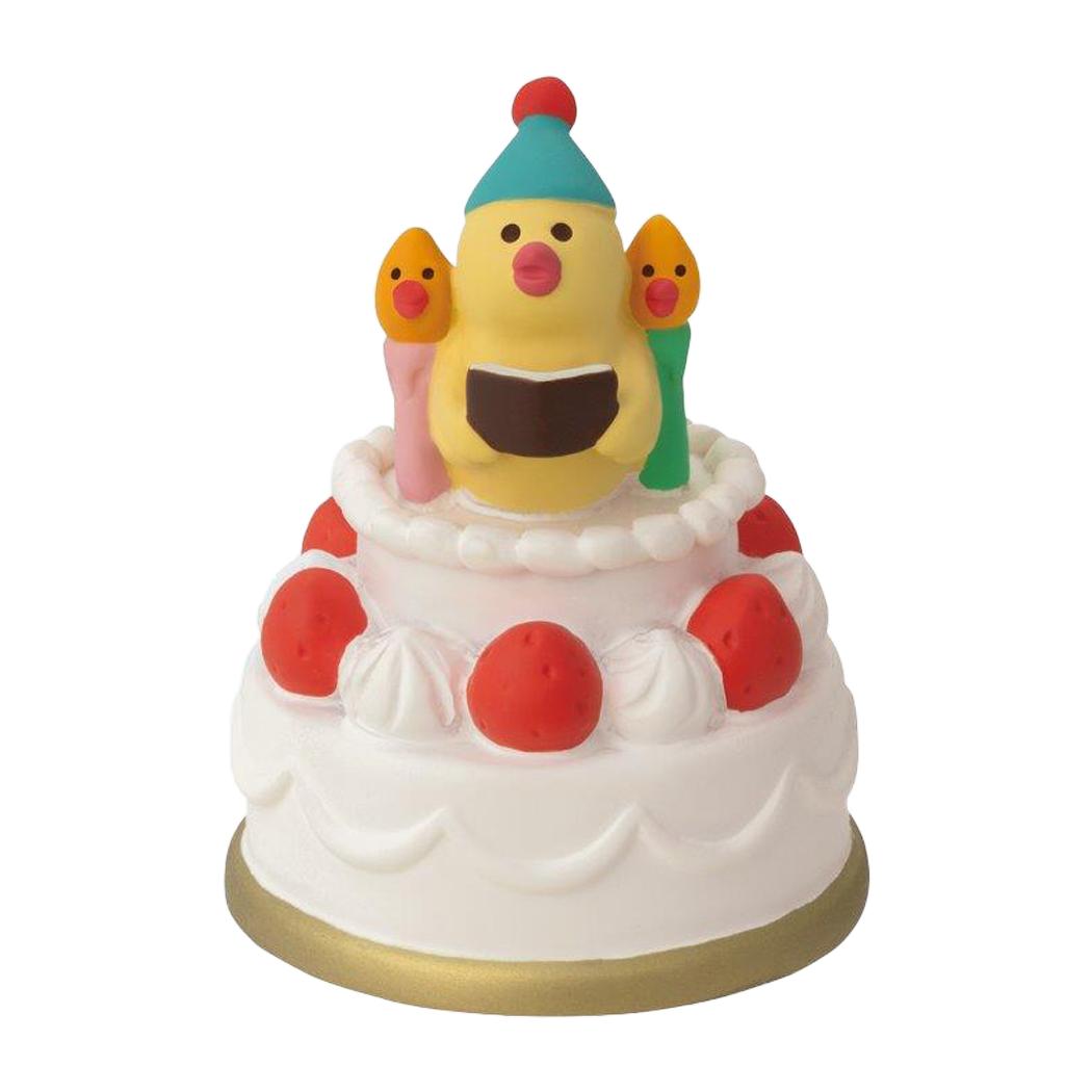 コンコンブル マスコット 歌うインコ バースデーケーキ concombre デコレ コレクション かわいい グッズ シネマコレクション