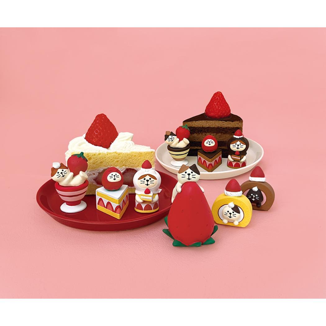 いちごパンニャコッタ いちごティニャミス マスコット ジャンボないちごフェア concombre デコレ ミニチュア オブジェ ディスプレイ 置物