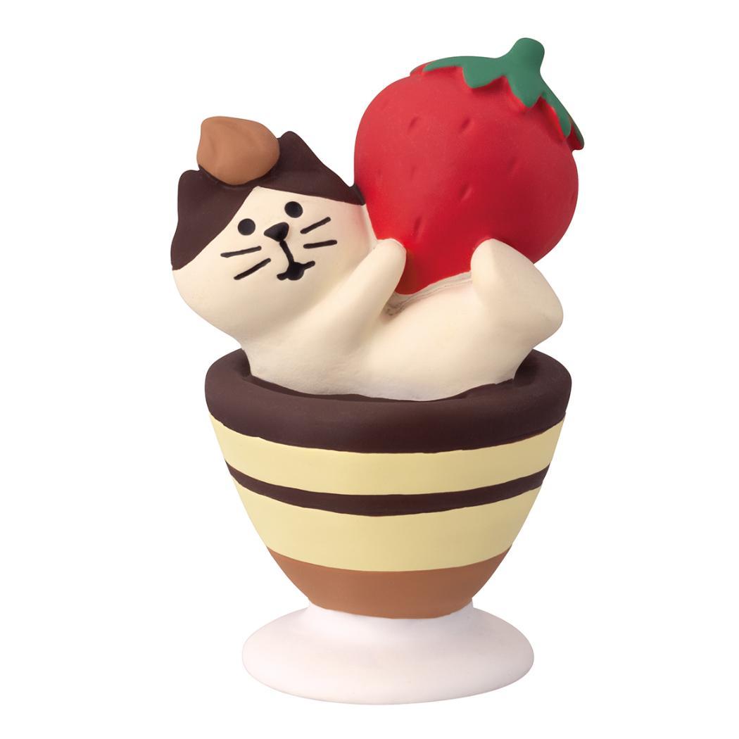 いちごパンニャコッタ いちごティニャミス マスコット ジャンボないちごフェア concombre デコレ ミニチュア オブジェ ディスプレイ 置物