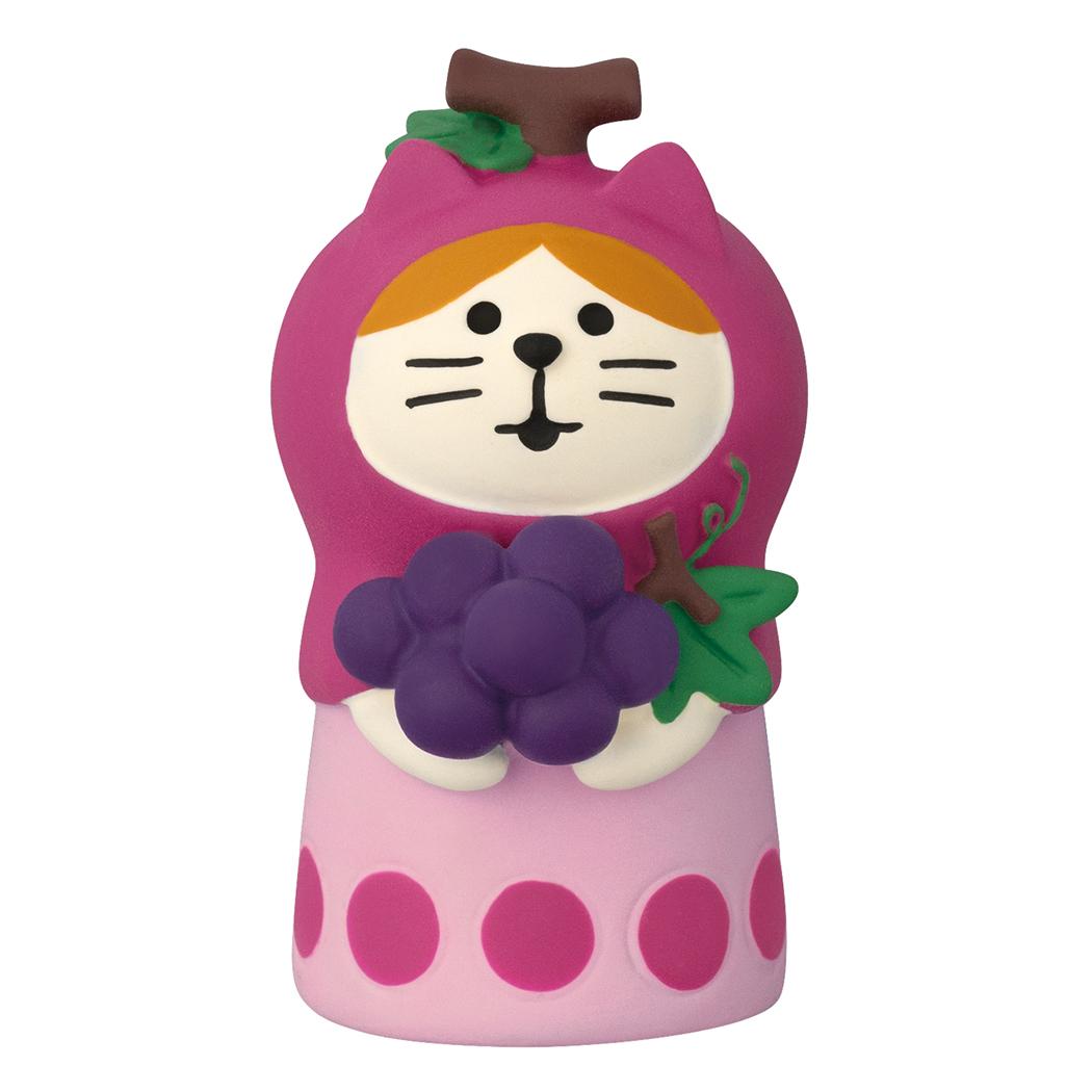 concombre マスコット ねこずきん ぶどう デコレ