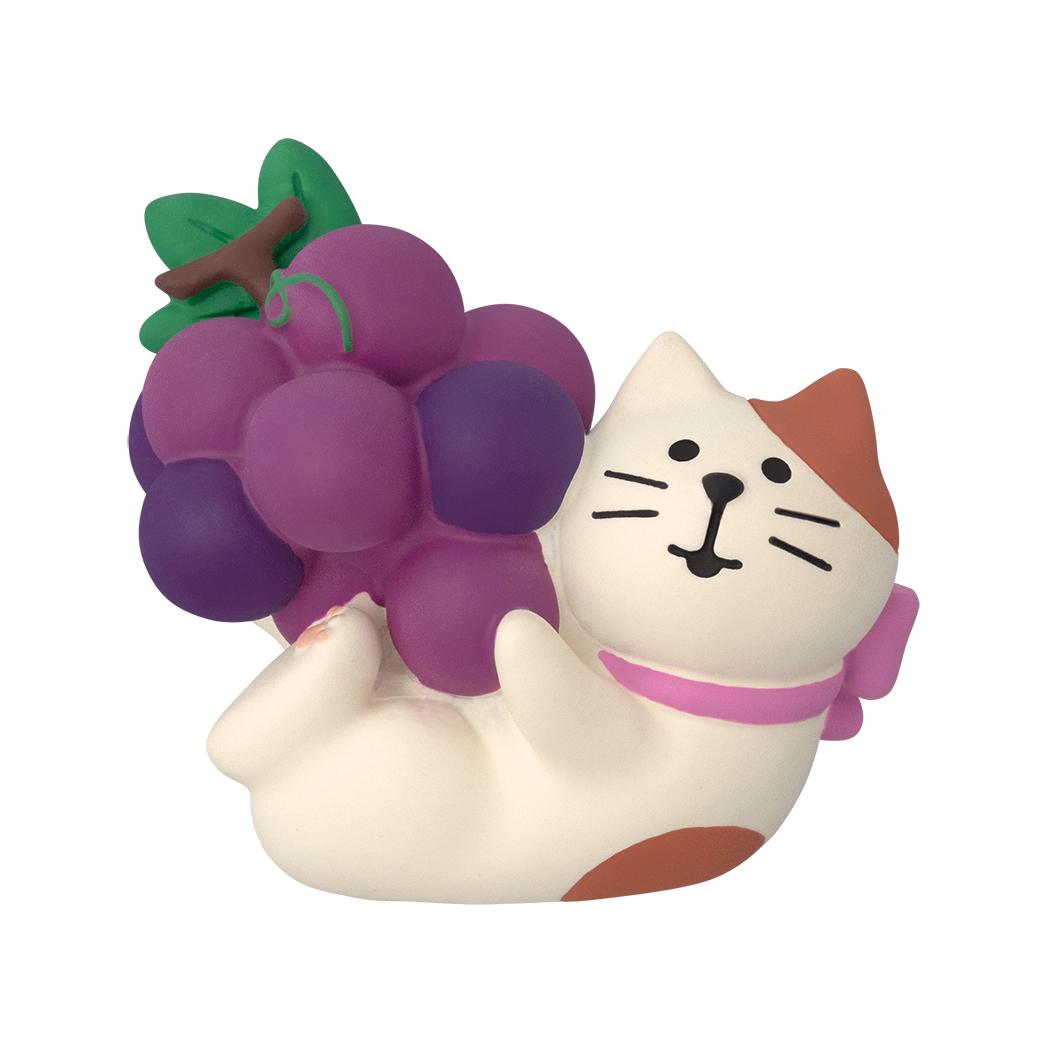 concombre マスコット ぶどうケリケリ猫 デコレ