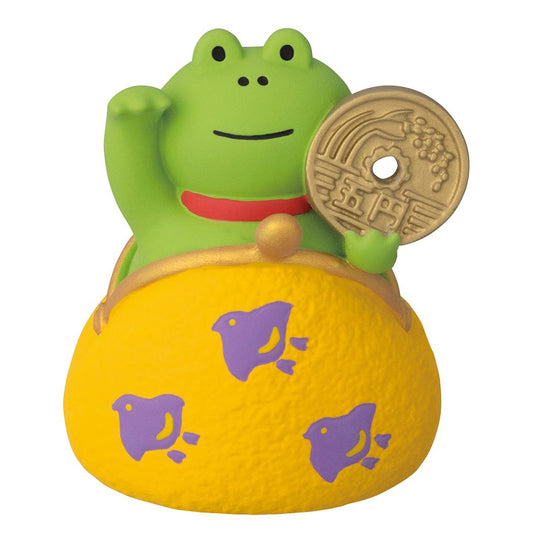 concombre マスコット ひょっこり金運がま口 招きかえる デコレ