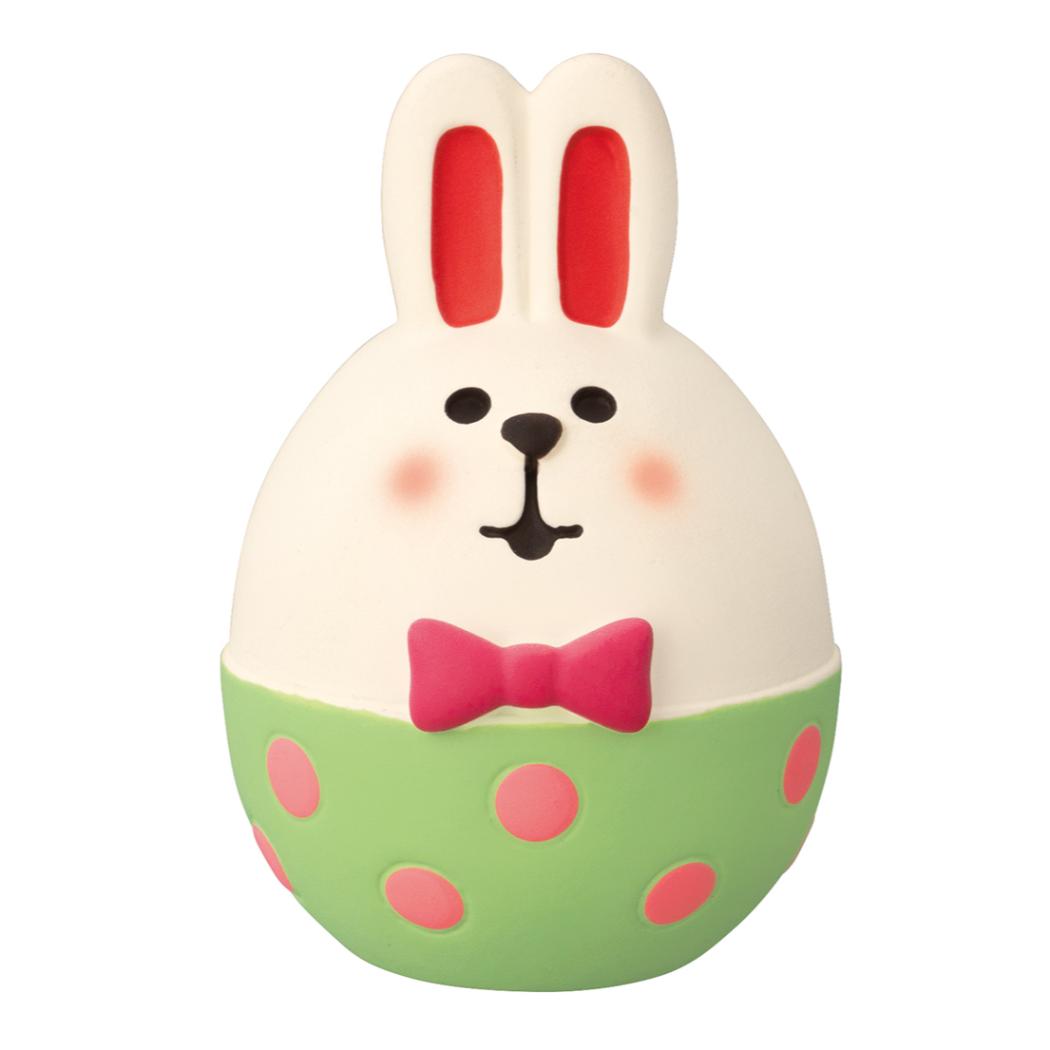 うさぎたまご マスコット concombre Happy Easter ドット デコレ インテリア かわいい