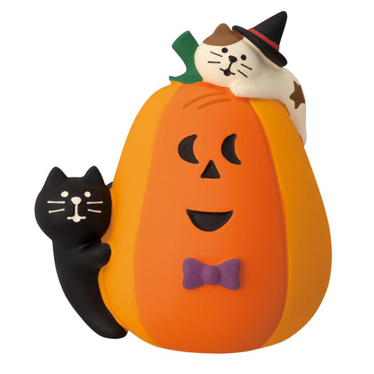 かぼちゃといたずら子猫 マスコット concombre Halloween おばけなにゃんこたち デコレ インテリア かわいい プレゼント