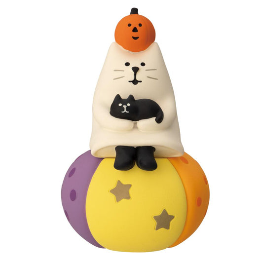 おばけにゃんこ マスコット concombre Halloween おばけなにゃんこたち かぼちゃでまったり デコレ インテリア かわいい プレゼント