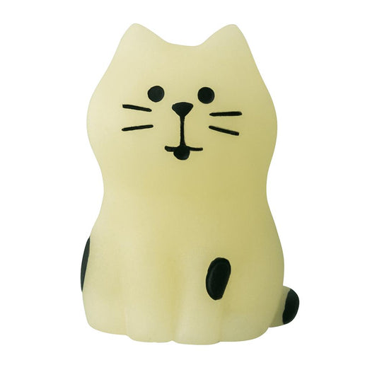 ひかりねこ マスコット HAPPY OBAKE NIGHT concombre デコレ インテリア ハロウィン かわいい 蓄光 メール便可