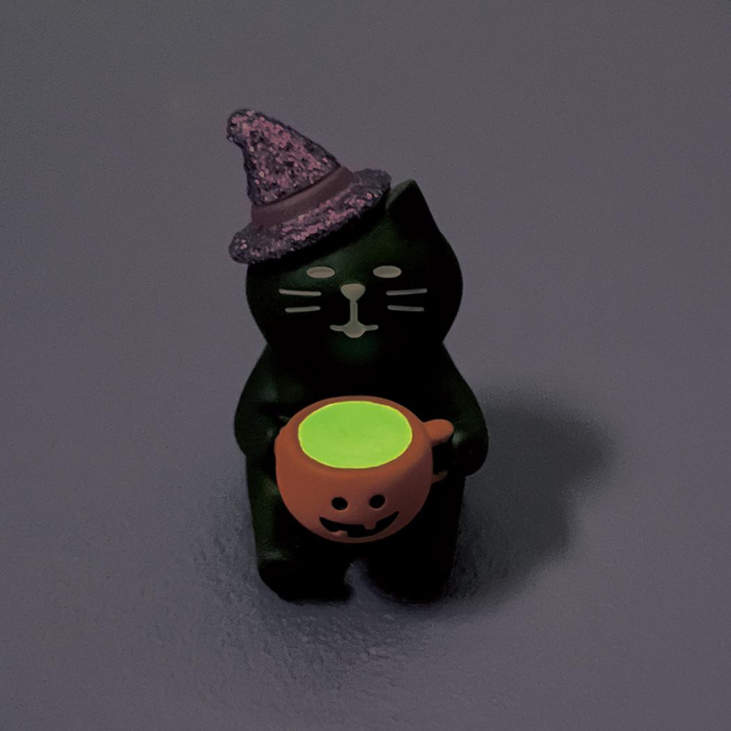 コンコンブル マスコット concombre 純喫茶コンブル ハロウィンフェスタ 謎ラテ黒猫 デコレ