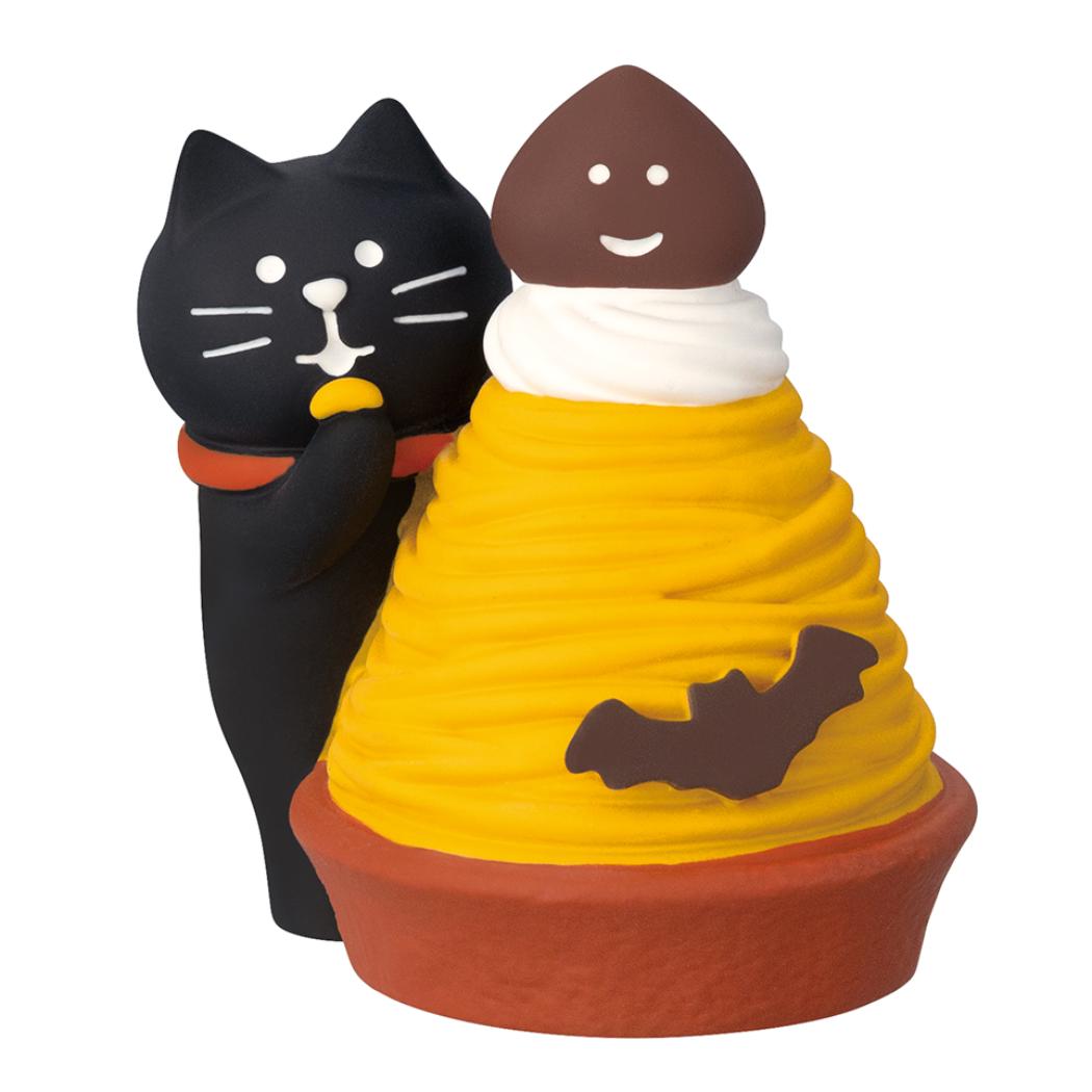コンコンブル マスコット concombre 純喫茶コンブル ハロウィンフェスタ かぼちゃモンブラン猫 デコレ