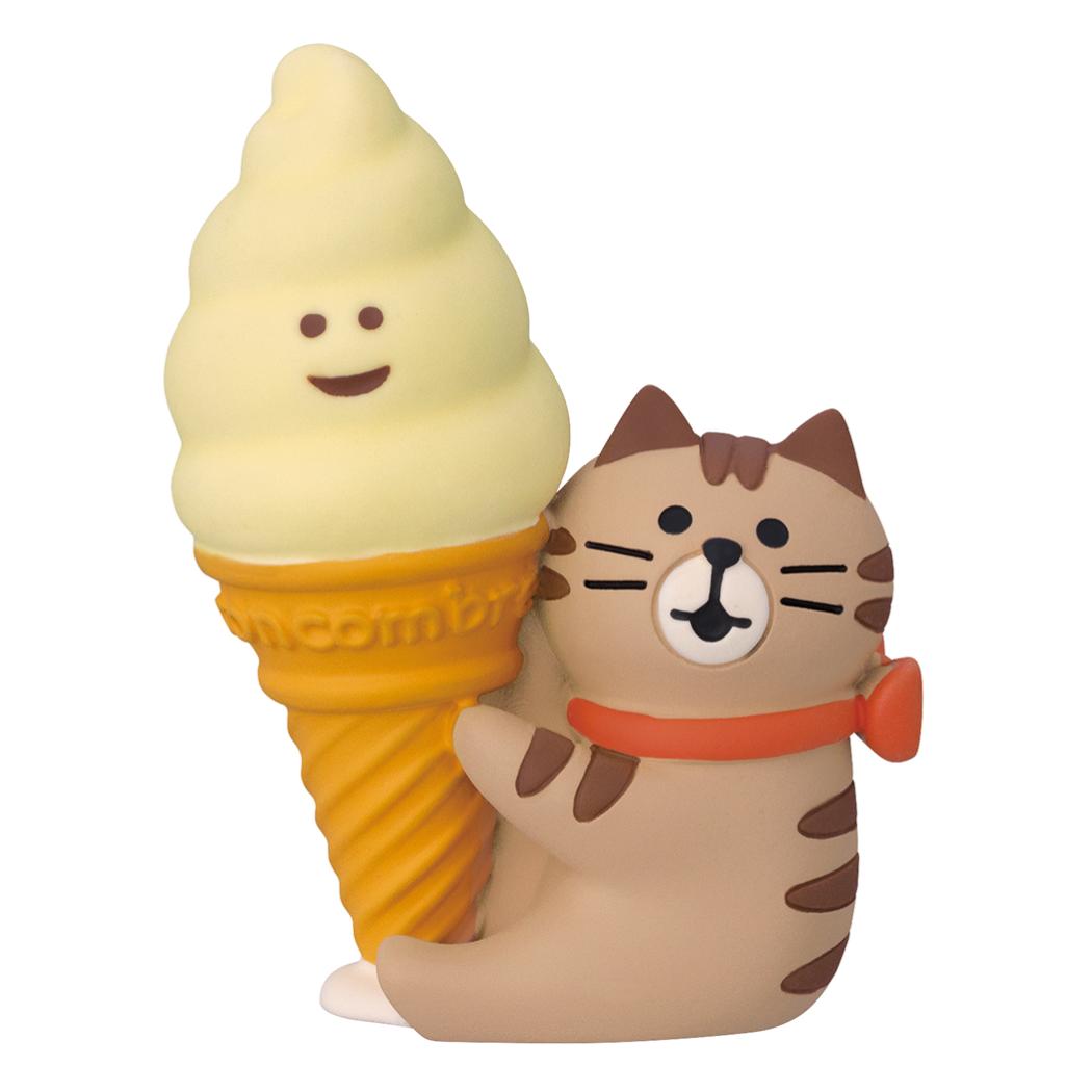 コンコンブル マスコット concombre 純喫茶コンブル ハロウィンフェスタ 光るソフトクリーム猫 デコレ