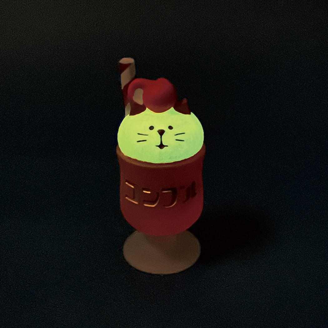 コンコンブル マスコット concombre 純喫茶コンブル ハロウィンフェスタ 光るにゃんこクリームソーダ デコレ