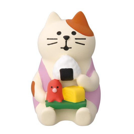 おむすびピクニック猫 マスコット concombre?ねこねこ桜ピクニック デコレ プレゼント インテリア かわいい メール便可
