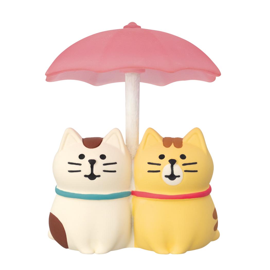 concombre 雨にハミング マスコット あいあい傘にゃんこ デコレ インテリア かわいい グッズ シネマコレクション