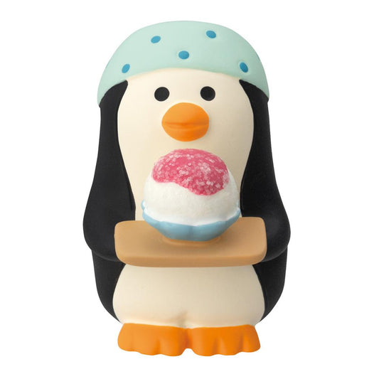 かき氷売りペンギン マスコット concombre デコレ インテリア かわいい