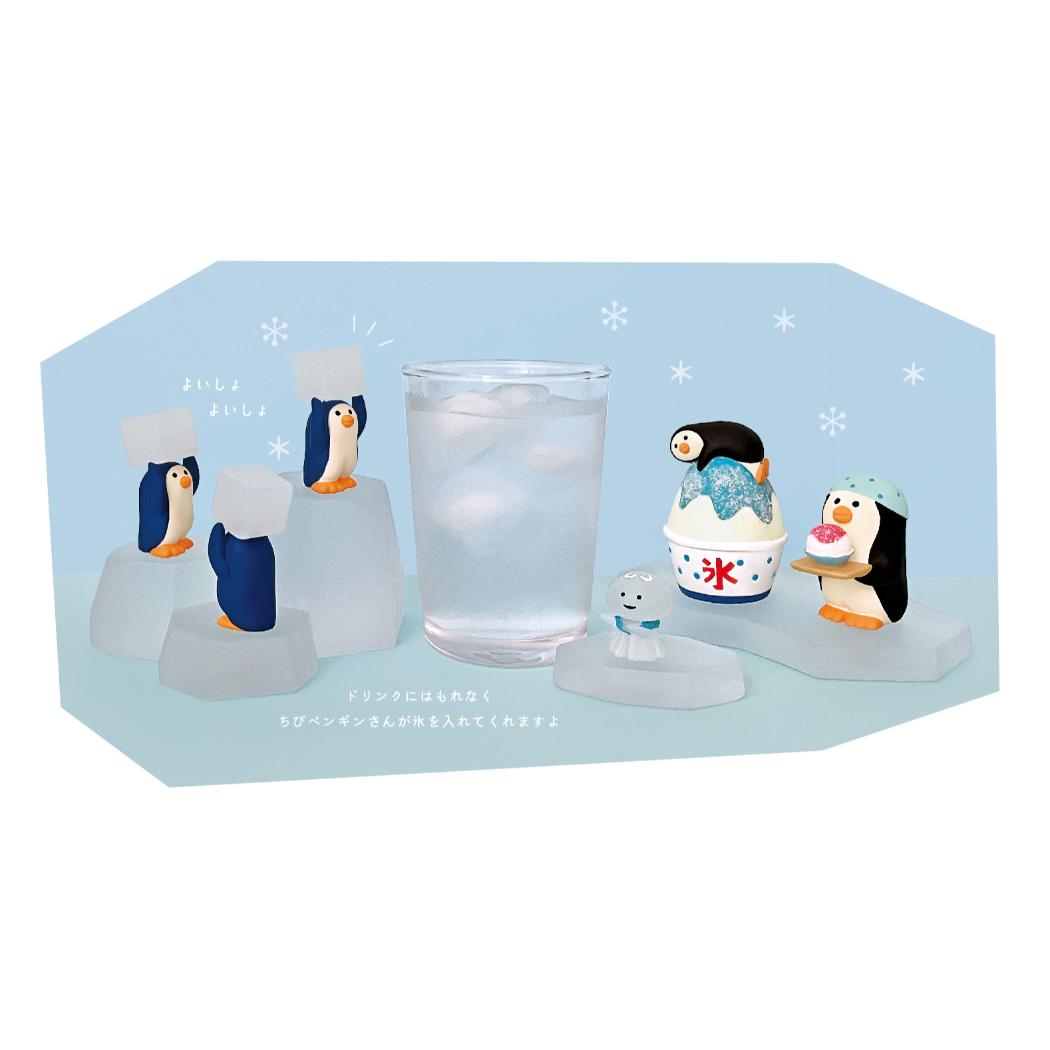 かき氷売りペンギン マスコット concombre デコレ インテリア かわいい