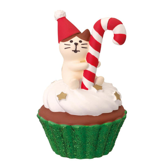 クリスマスカップケーキ マスコット concombre ちびねこ デコレ インテリア かわいい