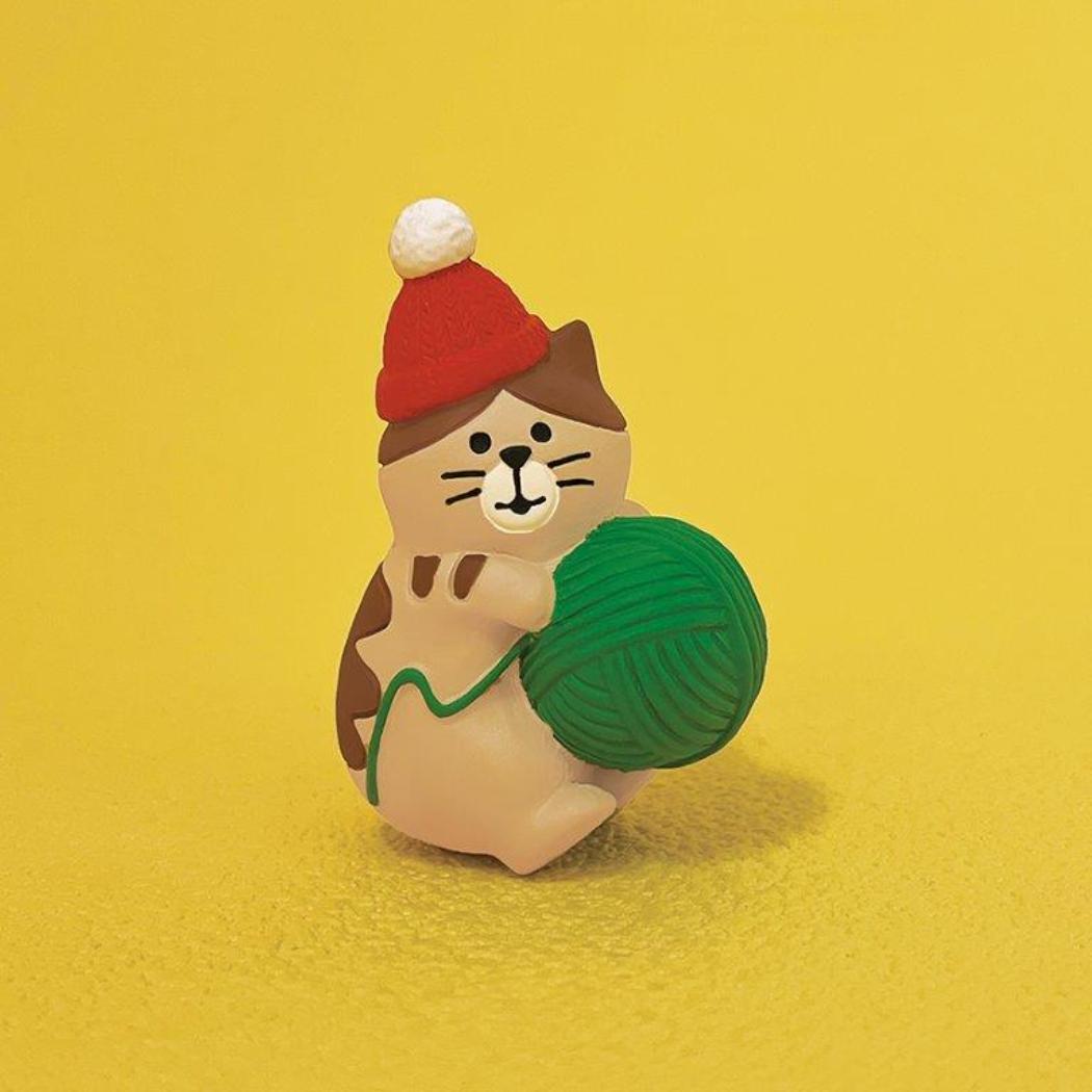 いたずら子猫　毛糸 マスコット デコレ かわいい クリスマス メール便可